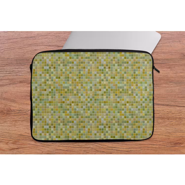 Mozaïek - Patroon - Groen laptophoes neopreen klein 279 -tafel