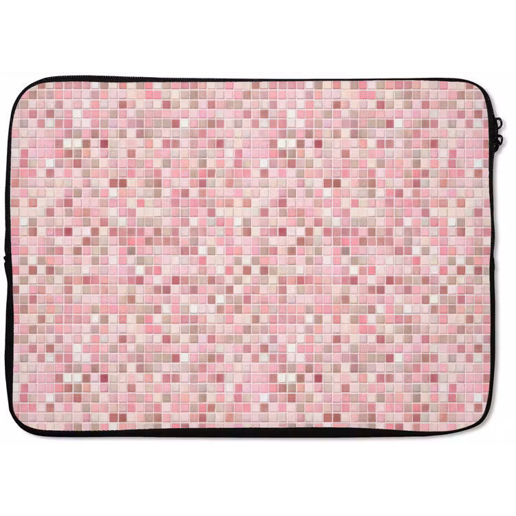 Mozaïek - Patroon - Roze laptophoes neopreen klein 279 -zkaufland3dotto