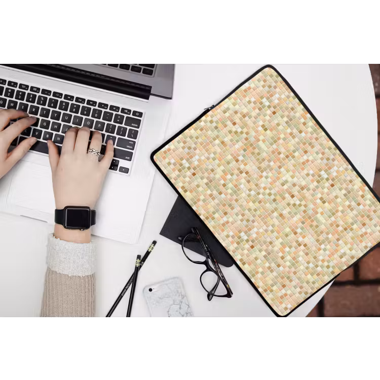 Mozaïek - Patroon - Terracotta laptophoes neopreen klein 279 -bureau
