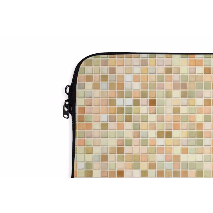 Mozaïek - Patroon - Terracotta laptophoes neopreen klein 279 -detail
