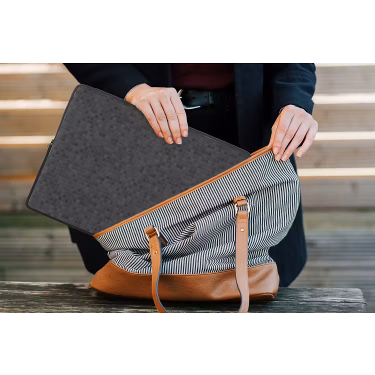 Mozaïek - Patroon - Zwart laptophoes neopreen klein 279 -tas