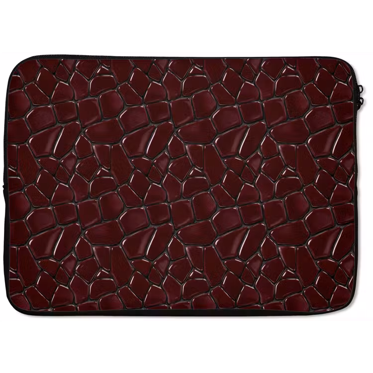 Mozaïek - Tegel - Bordeauxrood laptophoes neopreen klein 279 -zkaufland3dotto