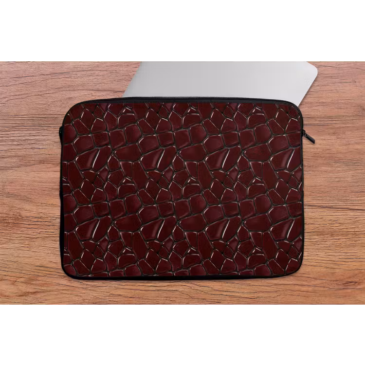 Mozaïek - Tegel - Bordeauxrood laptophoes neopreen klein 279 -tafel