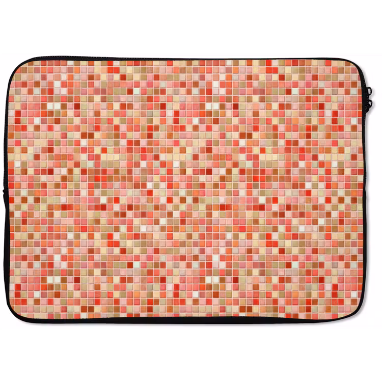 Mozaïek - Tegel - Patroon - Kleurrijk laptophoes neopreen klein 279 -zkaufland3dotto