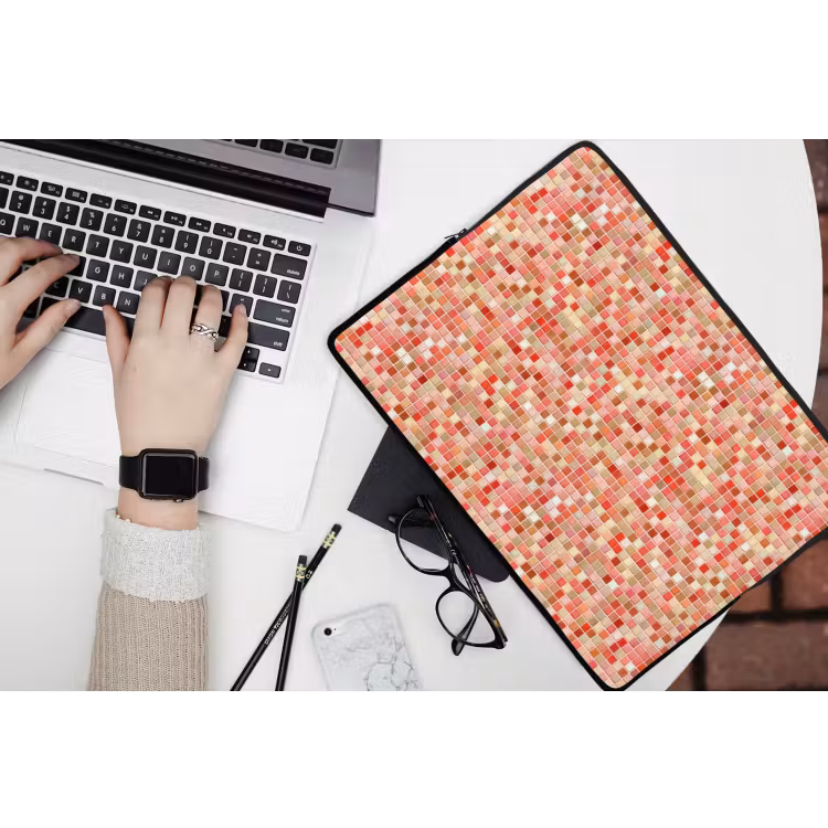 Mozaïek - Tegel - Patroon - Kleurrijk laptophoes neopreen klein 279 -bureau