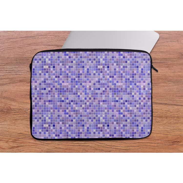 Mozaïek - Tegels - Lila - Amethist laptophoes neopreen klein 279 -tafel