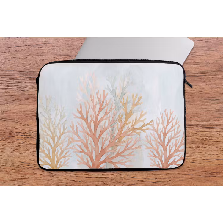 Natuur - Abstract - Aquarel - Organisch - Warm laptophoes neopreen klein -tafel