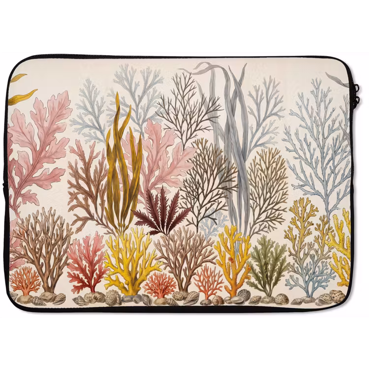 Natuur - Onderwater - Botanisch - Vintage - Kleurrijk laptophoes neopreen klein -zkaufland3dotto