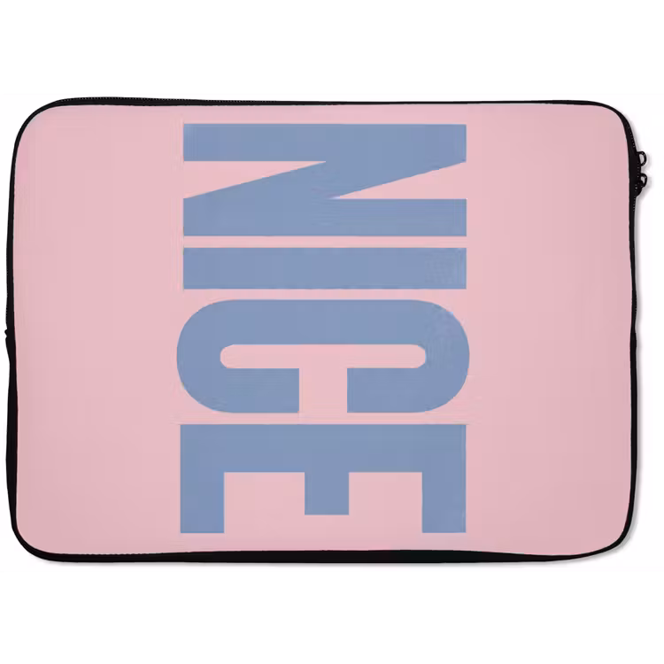 Nice - Paars - Roze laptophoes neopreen klein -zkaufland3dotto