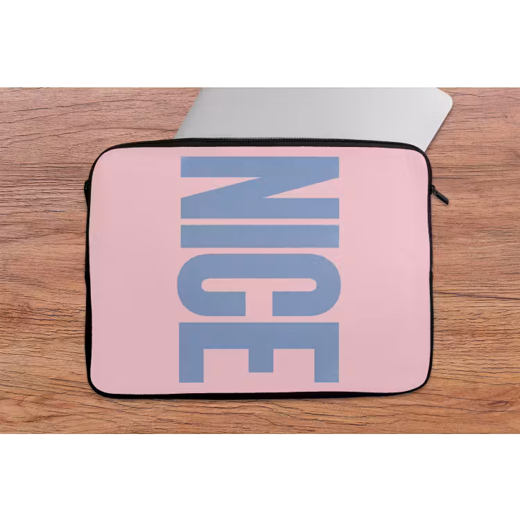 Nice - Paars - Roze laptophoes neopreen klein -tafel