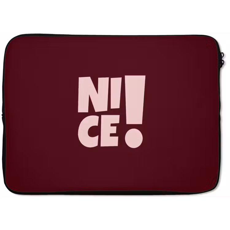 Nice - Uitroepteken - Rood laptophoes neopreen klein -zkaufland3dotto