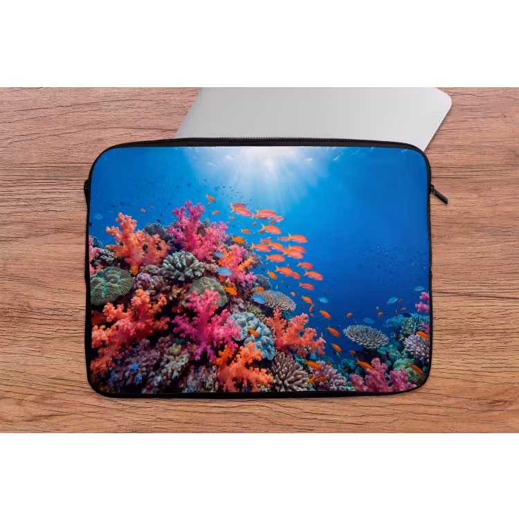 Onderwater - Koraalrif - Vissen - Oceaan - Natuur laptophoes neopreen klein -tafel