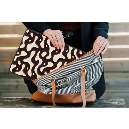 Organisch - Krachtig - Bruin laptophoes neopreen klein 279 -tas