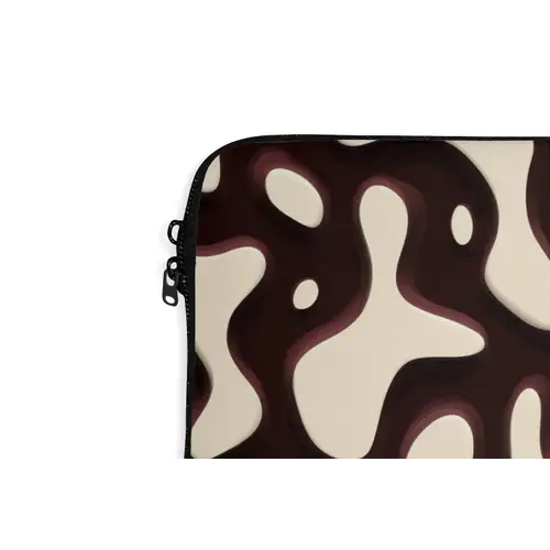 Organisch - Krachtig - Bruin laptophoes neopreen klein 279 -detail
