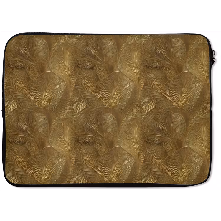 Organisch - Lijnen - Goud laptophoes neopreen klein 279 -zkaufland3dotto