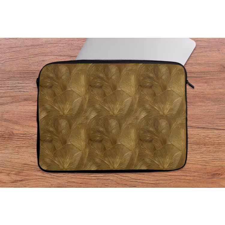 Organisch - Lijnen - Goud laptophoes neopreen klein 279 -tafel