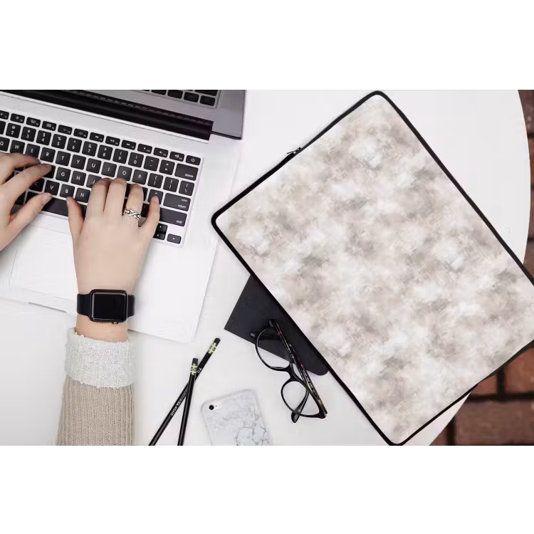 Organisch - Patroon - Gemêleerd laptophoes neopreen klein 279 -bureau