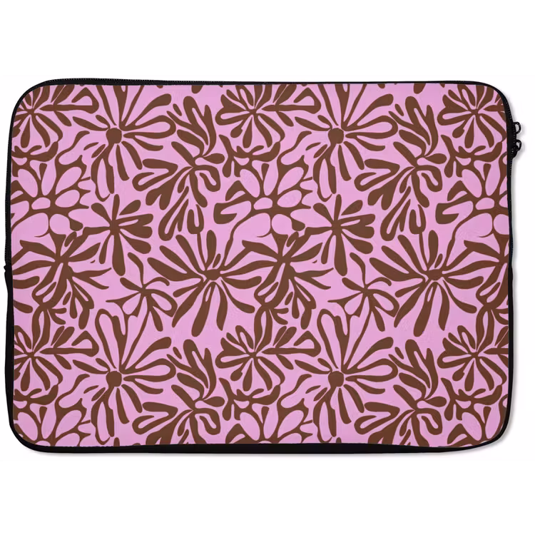 Organisch - Patroon - Roze laptophoes neopreen klein 279 -zkaufland3dotto