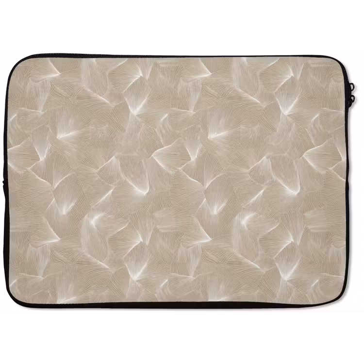 Organisch - Textuur - Beige laptophoes neopreen klein 279 -zkaufland3dotto