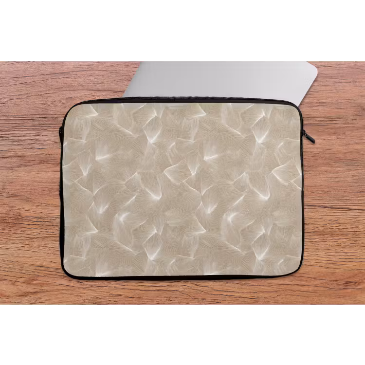 Organisch - Textuur - Beige laptophoes neopreen klein 279 -tafel