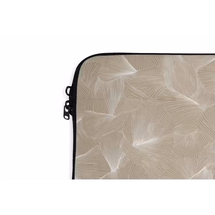 Organisch - Textuur - Beige laptophoes neopreen klein 279 -detail