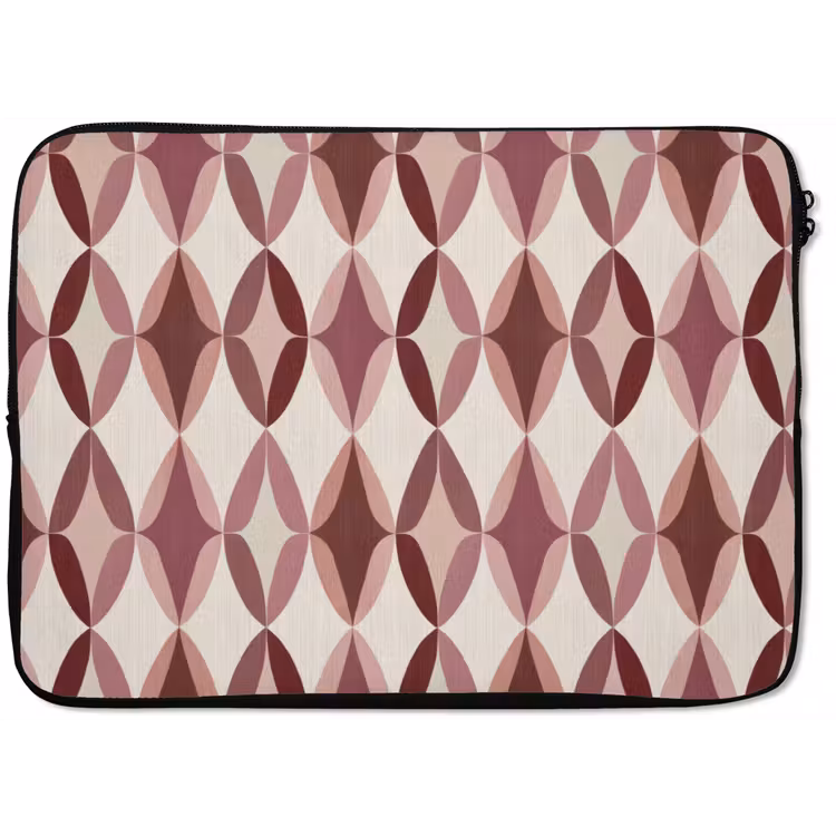 Ovaal - Textuur - Roze laptophoes neopreen klein 279 -zkaufland3dotto