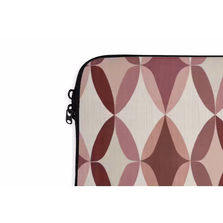 Ovaal - Textuur - Roze laptophoes neopreen klein 279 -detail