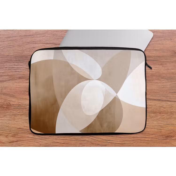 Ovale vormen - Transparant - Zachte overgang laptophoes neopreen klein -tafel