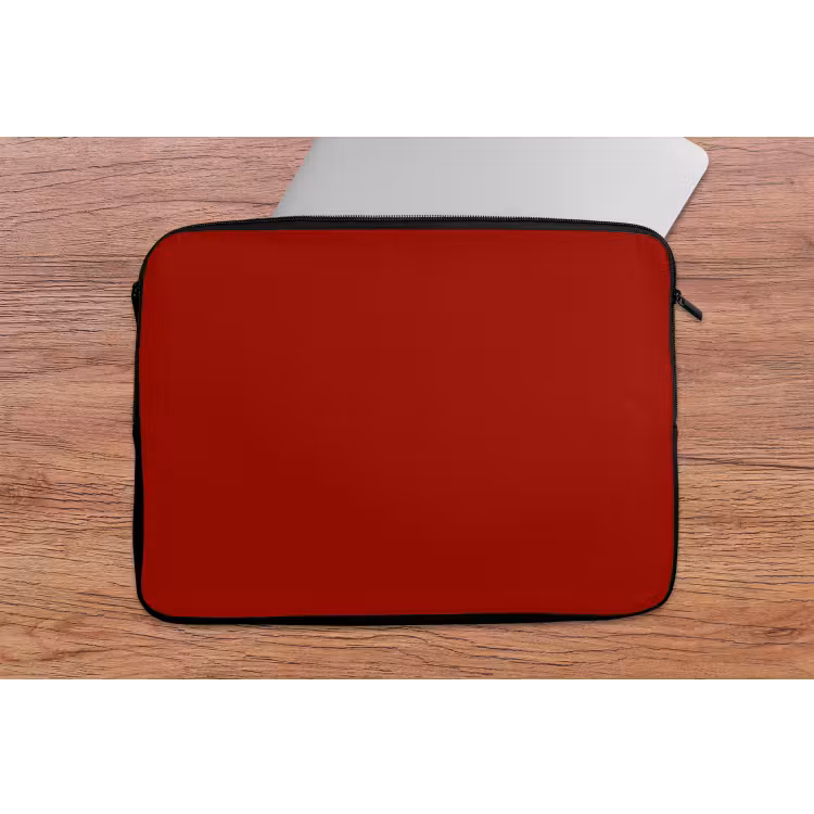 Oxblood - Maroon - Rood laptophoes neopreen klein 279 -tafel