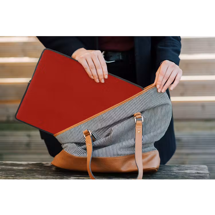 Oxblood - Maroon - Rood laptophoes neopreen klein 279 -tas