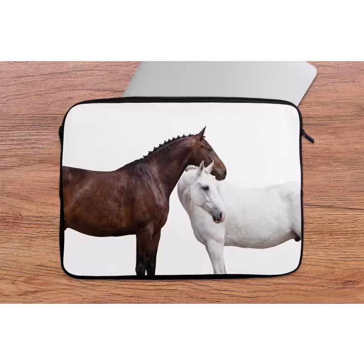 Paard - Modern - Balans laptophoes neopreen klein -tafel