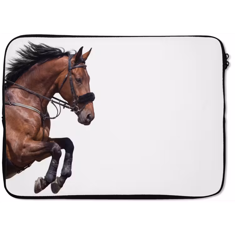 Paard - Springen - Modern laptophoes neopreen klein -zkaufland3dotto