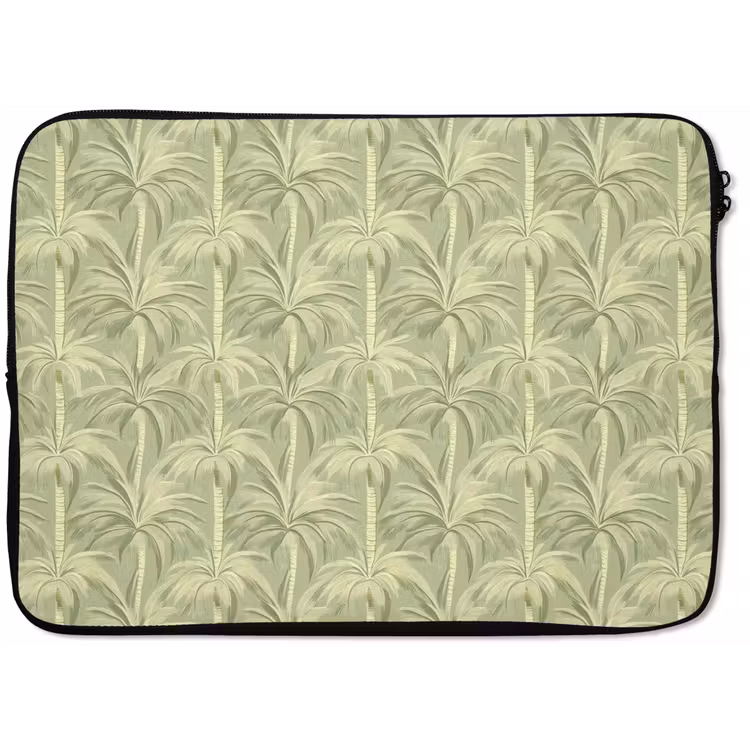 Palmwoud - Tropisch - Groen laptophoes neopreen klein 279 -zkaufland3dotto