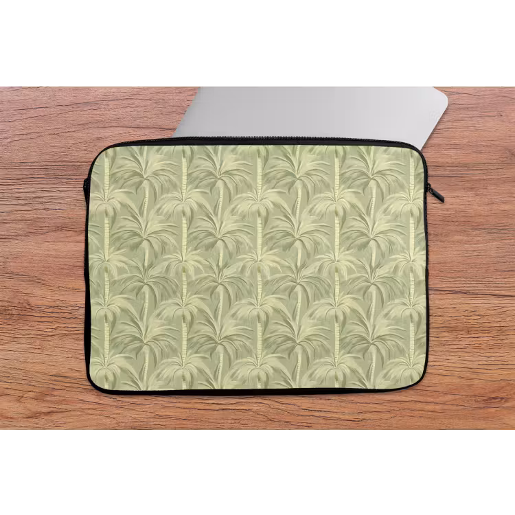 Palmwoud - Tropisch - Groen laptophoes neopreen klein 279 -tafel