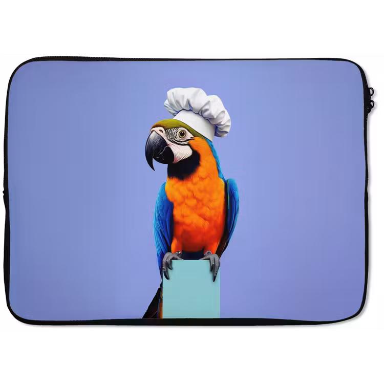 Papegaai - Koksmuts - Vogel - Leuk laptophoes neopreen klein -zkaufland3dotto