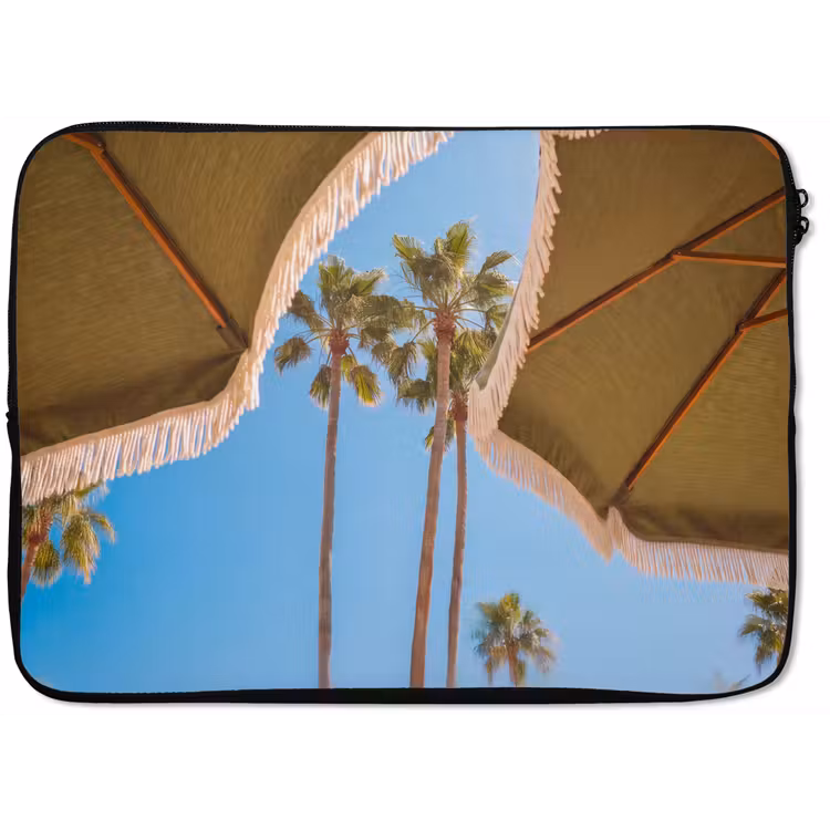 Parasol - Groen - Franjes - Zomer - Tropisch laptophoes neopreen klein -zkaufland3dotto