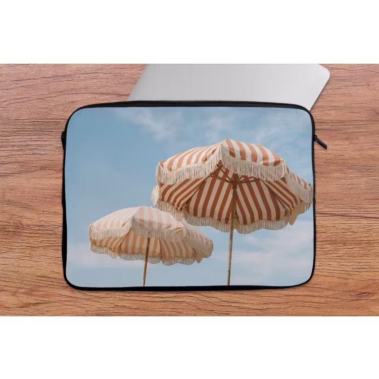 Parasol - Lucht - Rood laptophoes neopreen klein -tafel