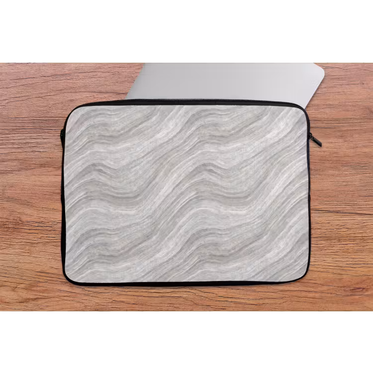 Patroon - Helder - Wit - Grijs laptophoes neopreen klein 279 -tafel