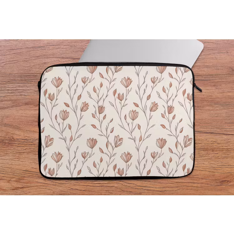 Patroon - Klassiek - Roze laptophoes neopreen klein 279 -tafel