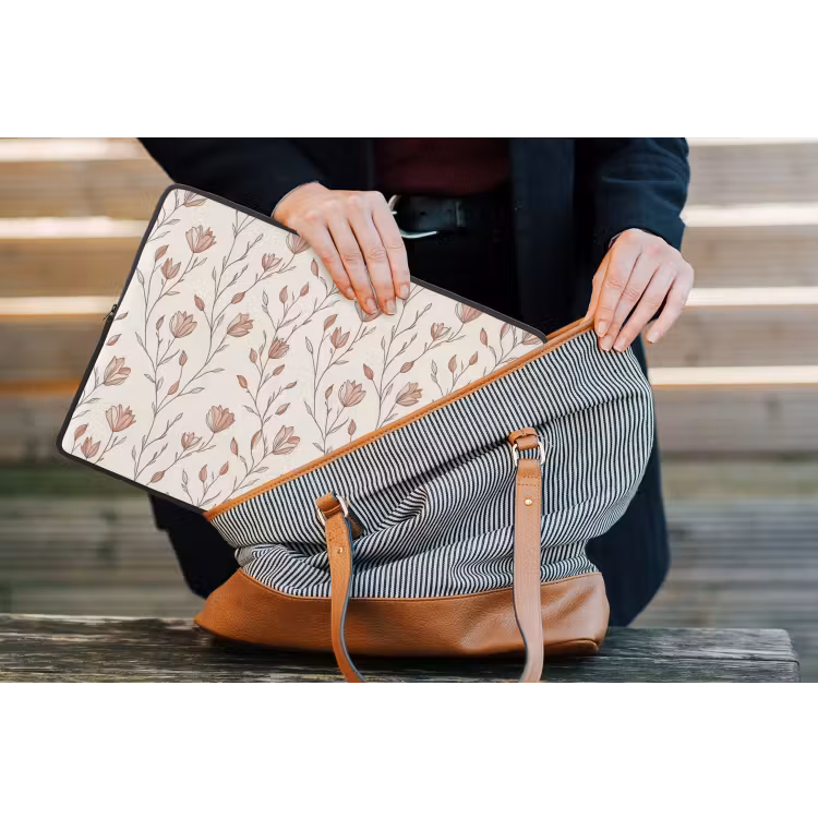 Patroon - Klassiek - Roze laptophoes neopreen klein 279 -tas