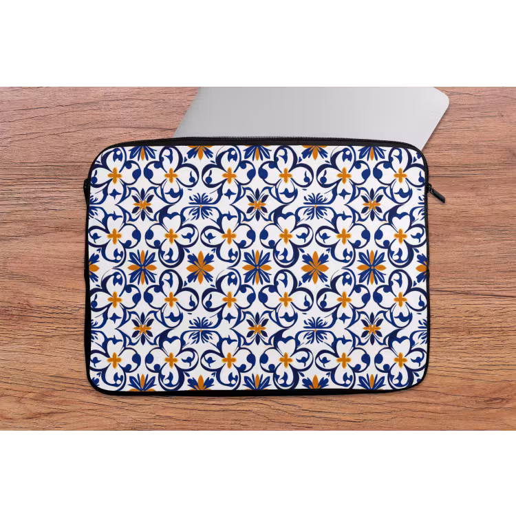 Patroon - Modern - Kleurrijk laptophoes neopreen klein 279 -tafel