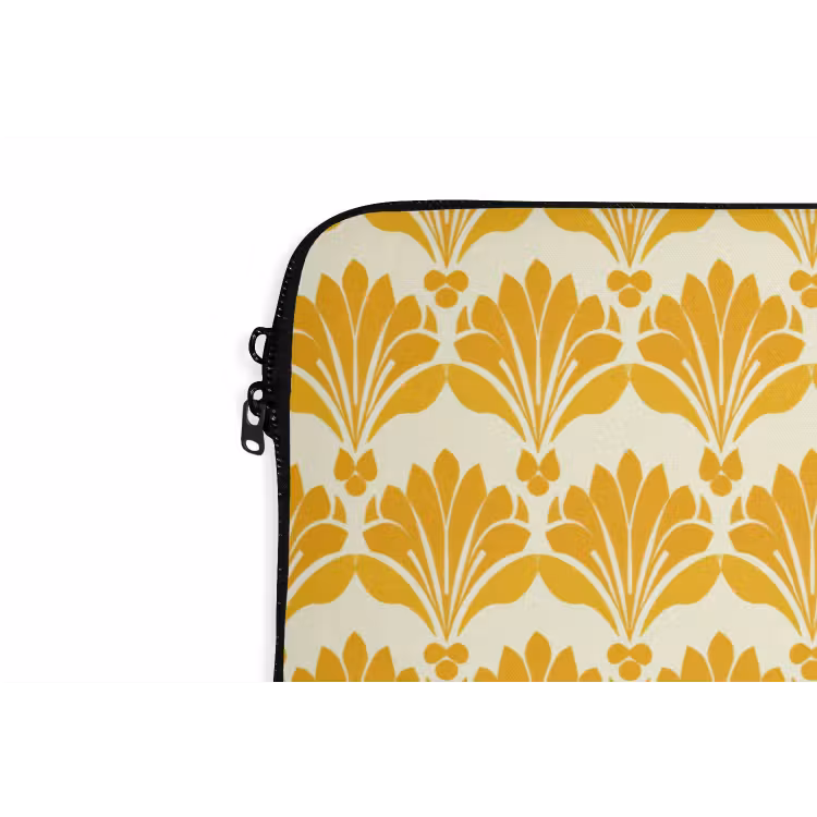 Patroon - Motief - Geel laptophoes neopreen klein 279 -detail