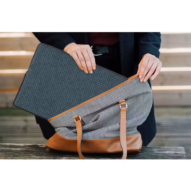 Patroon - Mozaïek - Groen laptophoes neopreen klein 279 -tas