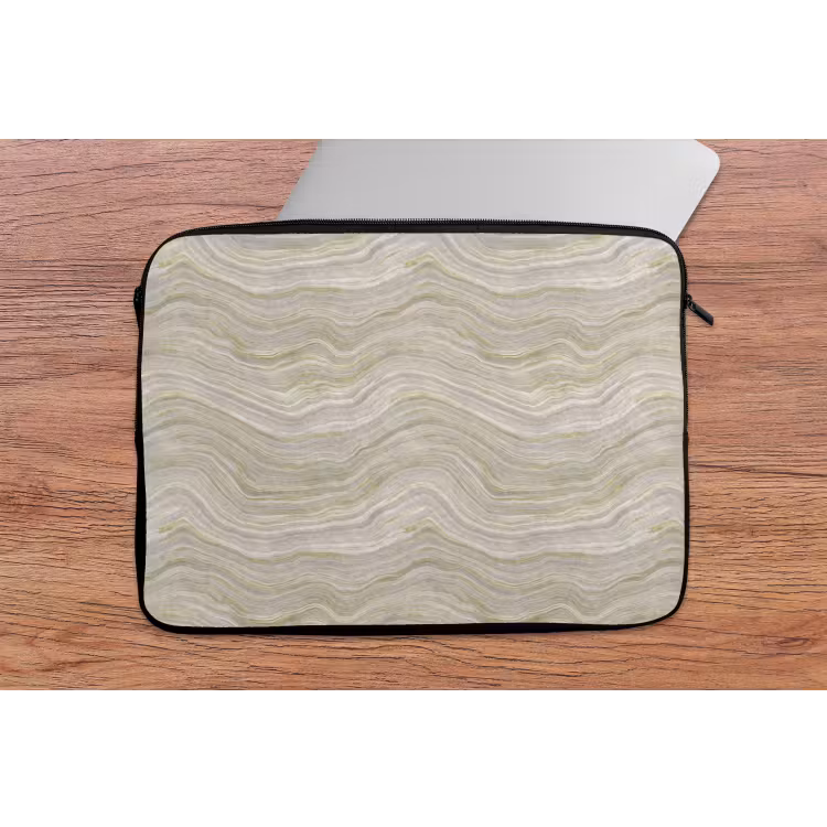 Patroon - Sereen - Groen laptophoes neopreen klein 279 -tafel