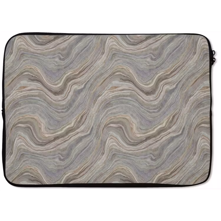 Patroon - Sereen - Paars - Groen laptophoes neopreen klein 279 -zkaufland3dotto