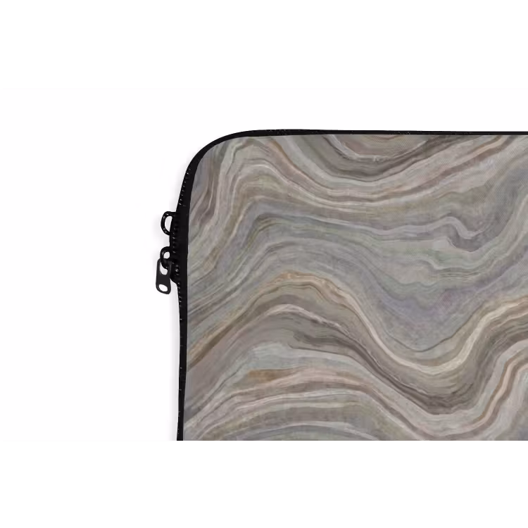 Patroon - Sereen - Paars - Groen laptophoes neopreen klein 279 -detail