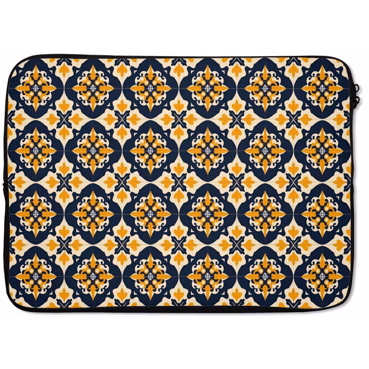 Patroon - Siertegel - Kleurrijk laptophoes neopreen klein 279 -zkaufland3dotto