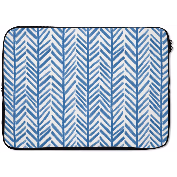 Patroon - Streep - Blauw laptophoes neopreen klein 279 -zkaufland3dotto