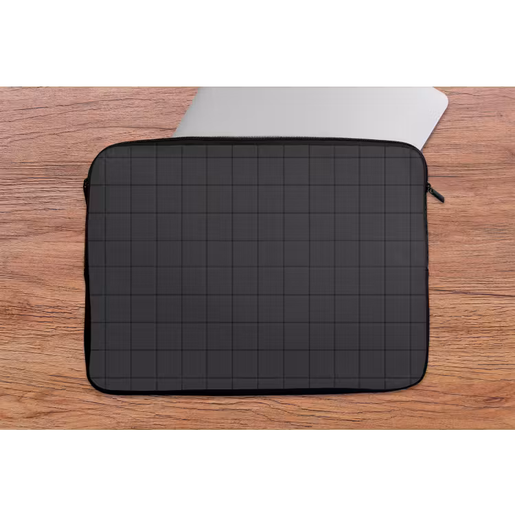 Patroon - Tegel - Antraciet laptophoes neopreen klein 279 -tafel
