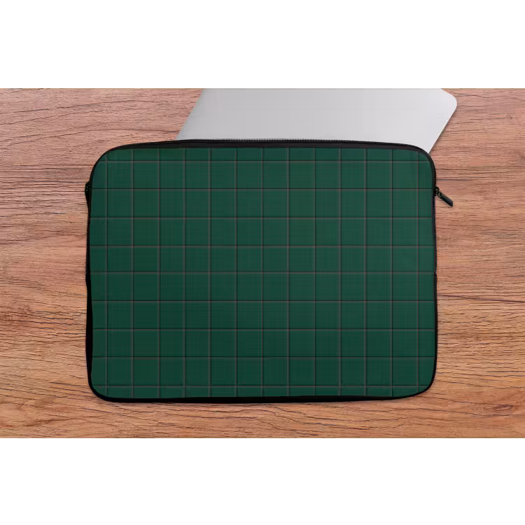 Patroon - Tegels - Dennen - Groen laptophoes neopreen klein 279 -tafel